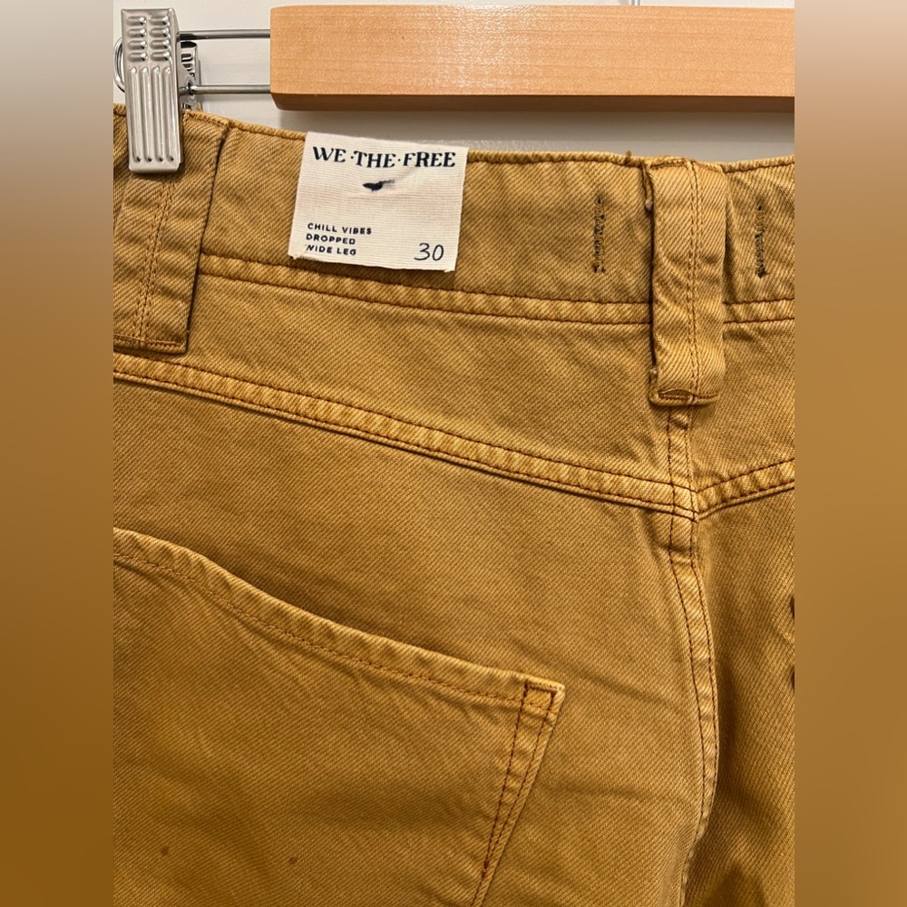 FREE PEOPLE Chill Vibes Wide Leg Jeans - Picture 11 of 11